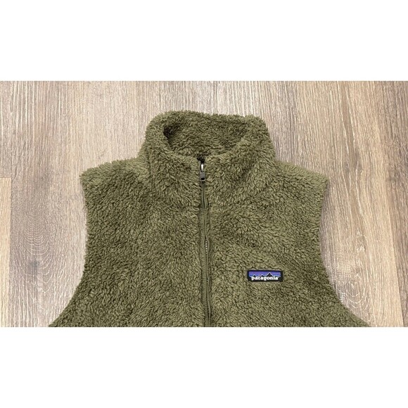 Patagonia Vest Womens Medium Green Fleece Los Gatos Full Zip Sherpa Outdoor - Picture 7 of 12
